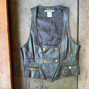 Marciano leather vest | size medium